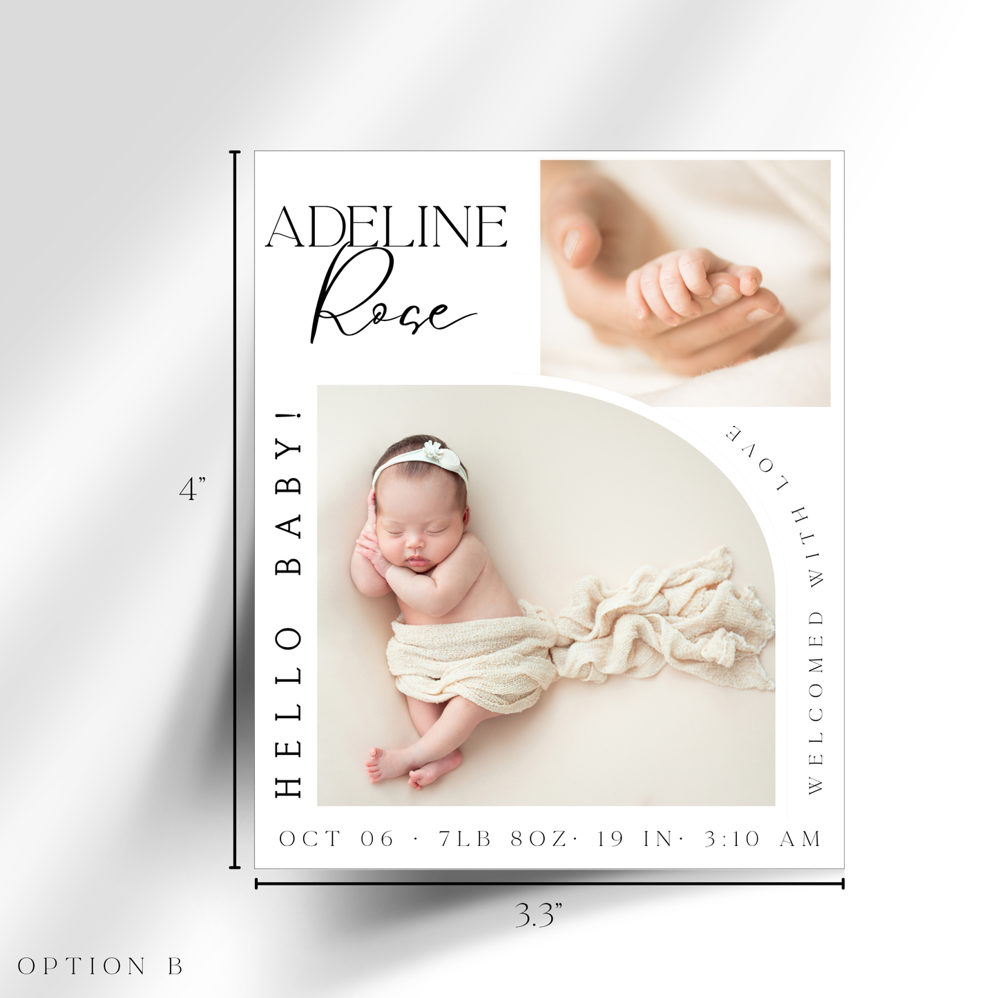 Birth Announcement Personalized Photo Magnets