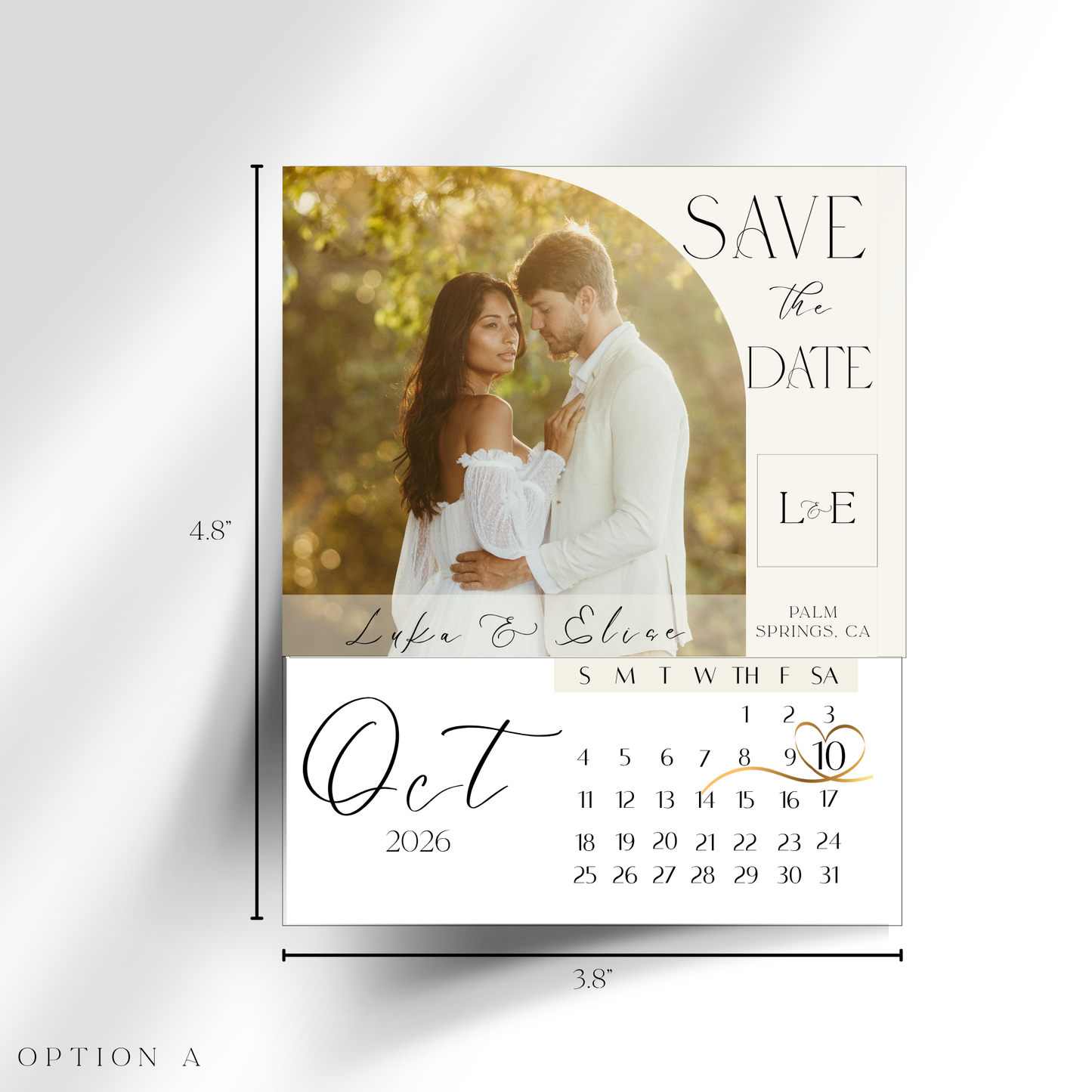 Save the Date Personalized Photo Calendar Magnets