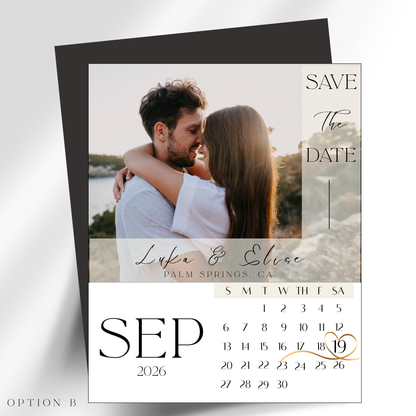 Save the Date Personalized Photo Calendar Magnets