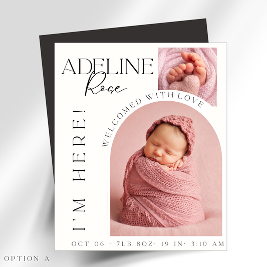 Birth Announcement Personalized Photo Magnets